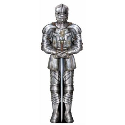 Suit of Armor Cutout for Medieval Party Decor