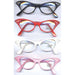 CLASSIC CAT EYE GEM RETRO GLASSES /DZ