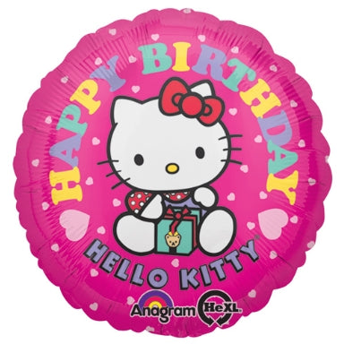 Hello Kitty Birthday Bash" - 18" Multicolor Foil Balloon (5/Pk)