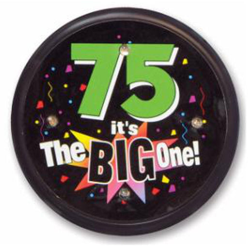 75Th Birthday Flashing Button