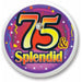 "75 & Splendid Blinking Button 2" - Add Some Fun To Your Style!"