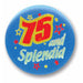 75 & Splendid Satin Buttons 2" (6-Pack)