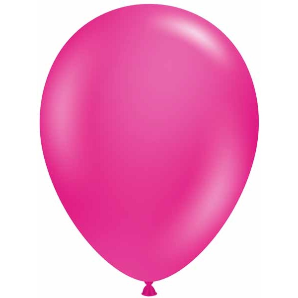 TUFTEX 11 Inch Hot Pink Latex Balloons, 100 Count