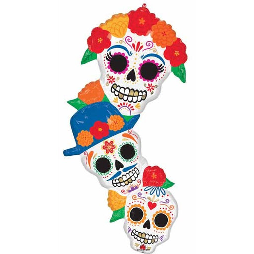 Day of the Dead Bright Flores 41" Foil Balloon
