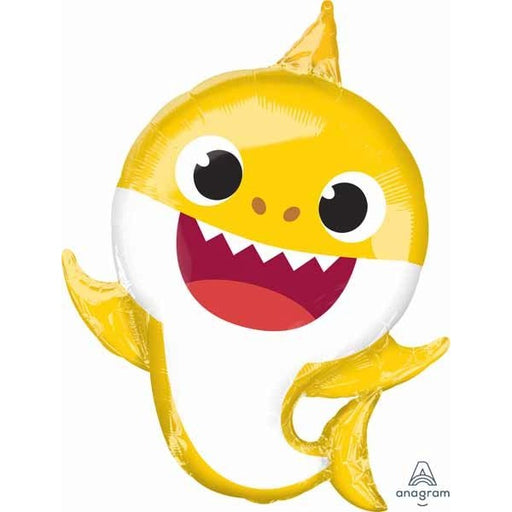Baby Shark Yellow Shaped Foil Balloon, 26 Inch