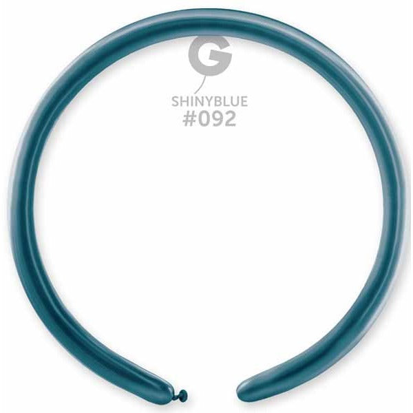 Gemar 160 Shiny Blue #092 Twisting Balloons, 50 Count