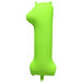 DecoChamp 34" Neon Green Number 1 Balloon