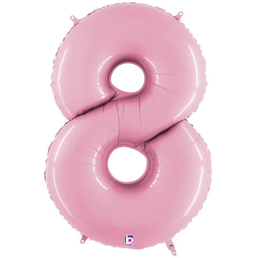 Megaloon Number 8 Balloon in Pastel Pink