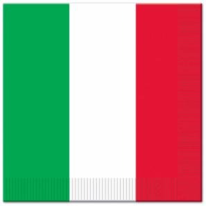 RED, WHITE & GREEN LN (2-PLY)16/PKG