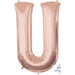 33" Rose Gold Letter U Balloon