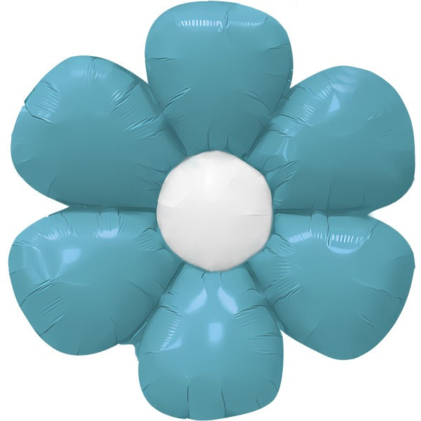 DecoChamp Turquoise Flower Foil Balloon, 34 Inch
