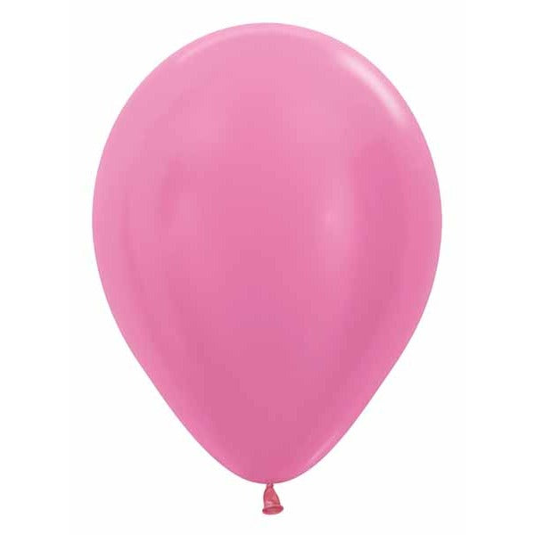 Sempertex Satin Fuchsia 11-Inch Latex Balloons, 50 Pack