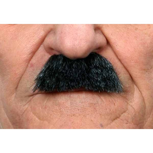 Black and Grey Costume Moustache, 6 x 2.5 cm