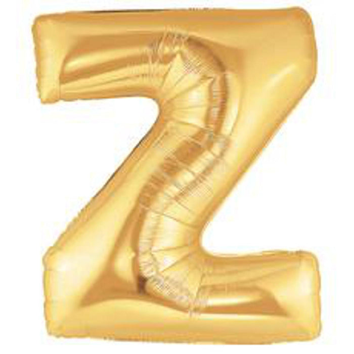 7" Gold Megaloon Balloon - "Z" Shape