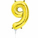 16-Inch Gold Number 9 Balloon
