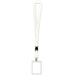 White Lanyard with Card Holder