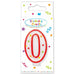 Dots Number 0 Birthday Candle