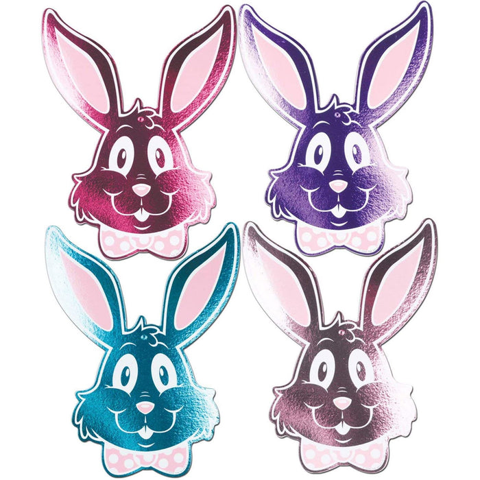 Easter Bunny Foil Silhouettes Assortment (3/Pk)