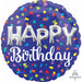 28-Inch Happy Birthday Balloon Letters Round Foil Balloon