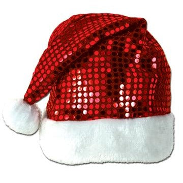 Sequin-Sheen Santa Hat, 1 Per Package