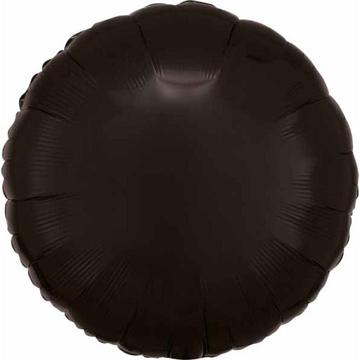 18-Inch Black Round Foil Balloon
