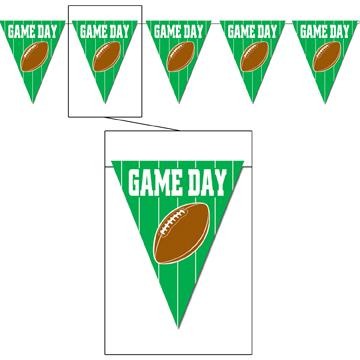 Game Day Football Pennant Banner, 12 ft