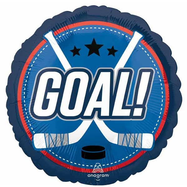 Goal! Hockey 24-Inch Jumbo Round Foil Balloon