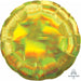 Iridescent Yellow Round Foil Balloon, 18 Inch