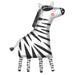 Get Wild Zebra 24-Inch Shaped Foil Balloon
