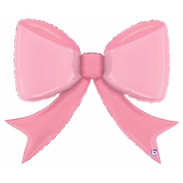 41-Inch Pink Bow Foil Balloon