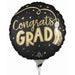 Tassel Congrats Grad 9" Round Foil Balloon
