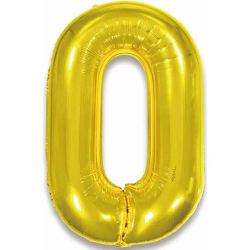 34-Inch Gold Letter O Foil Balloon