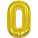 34-Inch Gold Letter O Foil Balloon