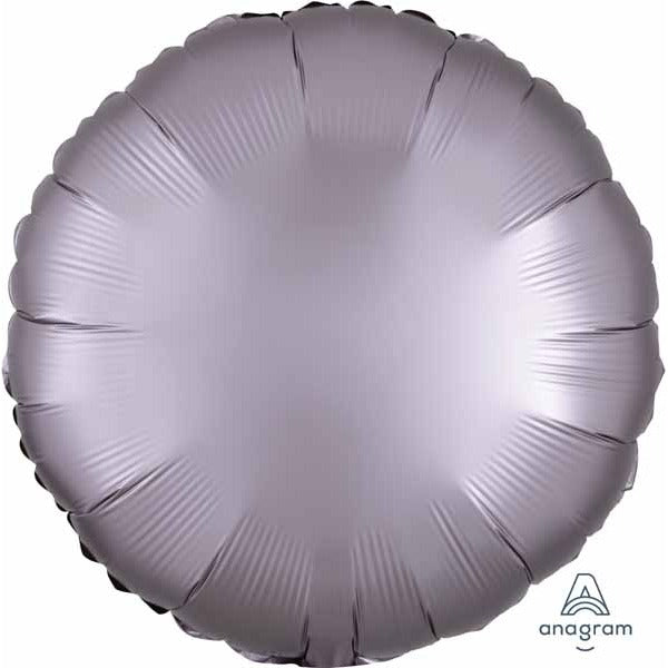 18" Greige Satin Luxe Round Foil Balloon