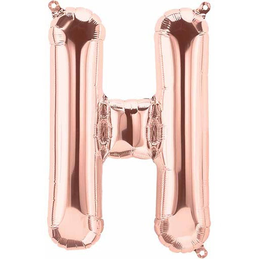 34" Rose Gold Letter H Balloon
