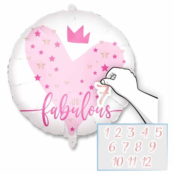 Personalized Milestone Birthday Foil Balloon, 18 Inch