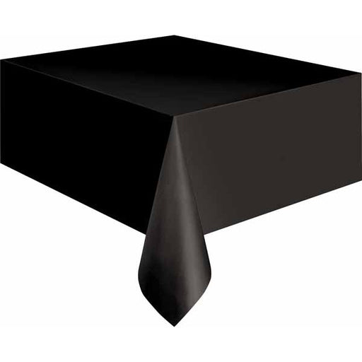 Midnight Black Tablecover, 54 x 108 Inches