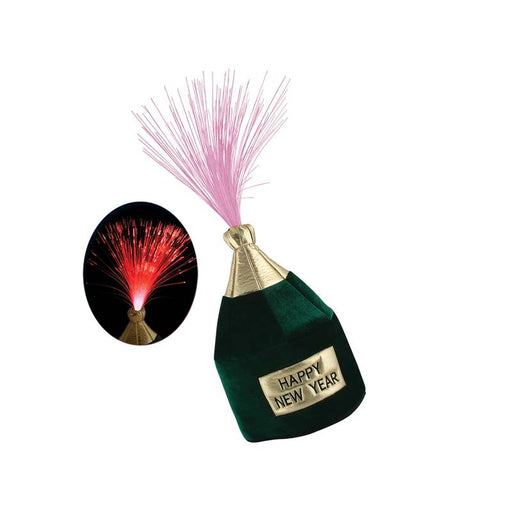 Light Up the Night: Happy New Year Bottle Head Hat (1/Pk)