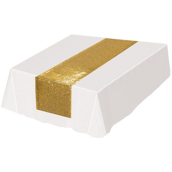 Gold Sequined Table Runner