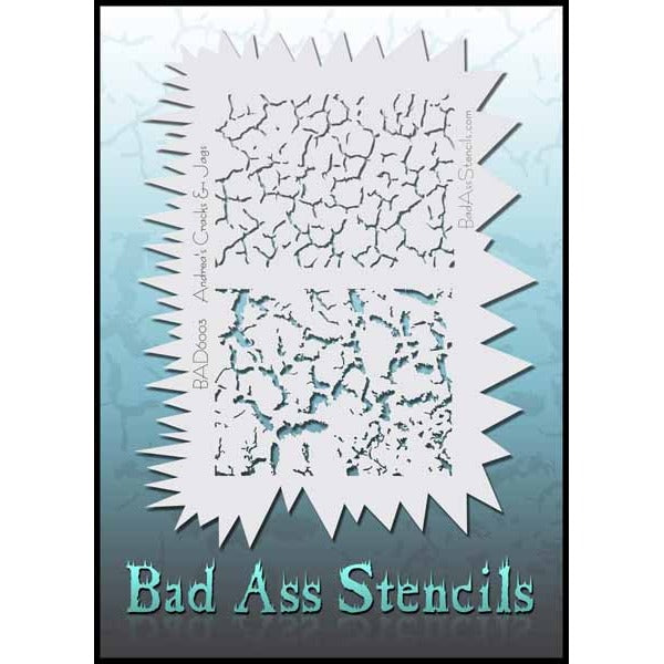 Graftobian Bad Ass Stencil - Cracks & Jags