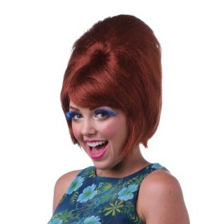 Auburn Beehive Costume Wig
