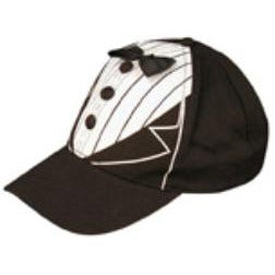 Black Tux Cap with Adjustable Fit