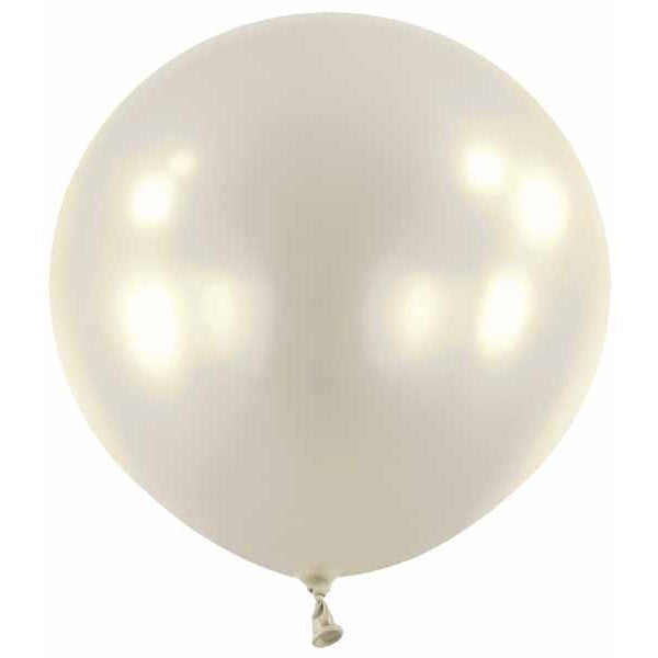 Anagram Metallic Silver 24-Inch Latex Balloons, 4 Pack