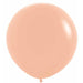 Deluxe Peach Blush 24-Inch Latex Balloons, 10 Pack