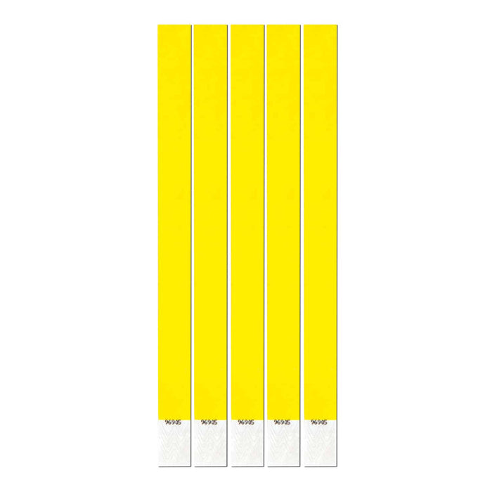 Geogalaxy Neon Yellow Wristbands - 100 Pack