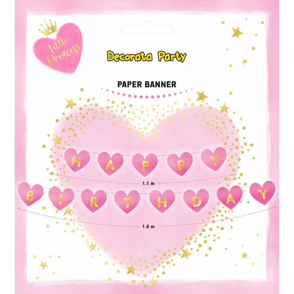 Heart Paper Die-Cut Party Banner