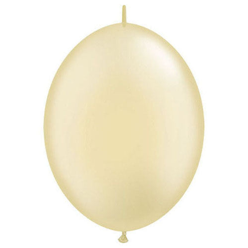Qualatex QuickLink Pearl Ivory 12" Latex Balloons (50/Pk)