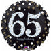 18 Inch Holographic Happy 65th Birthday Foil Balloon