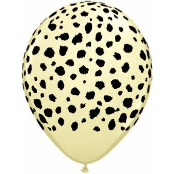 Cheetah Spots 11-Inch Ivory Silk Latex Balloons, 50 Pack