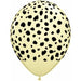 Cheetah Spots 11-Inch Ivory Silk Latex Balloons, 50 Pack